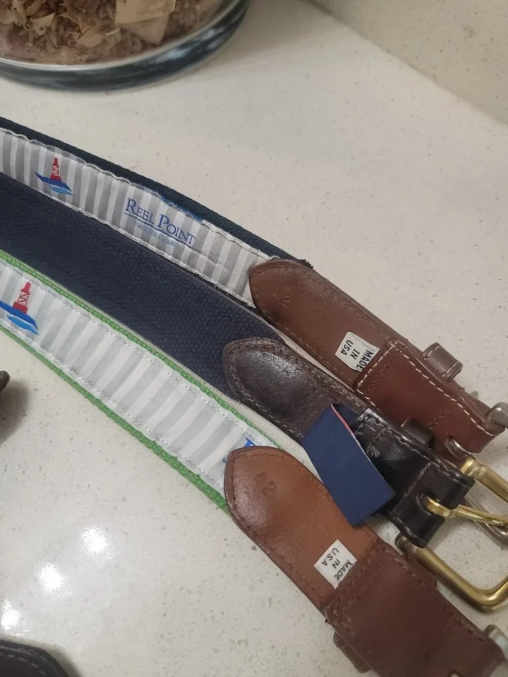 Ansley Golf Club Belt Settindown Roswell ATL GA SZ 42 (3 Belts) EUC